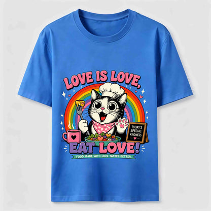 Eat Love Chef Cat Tee