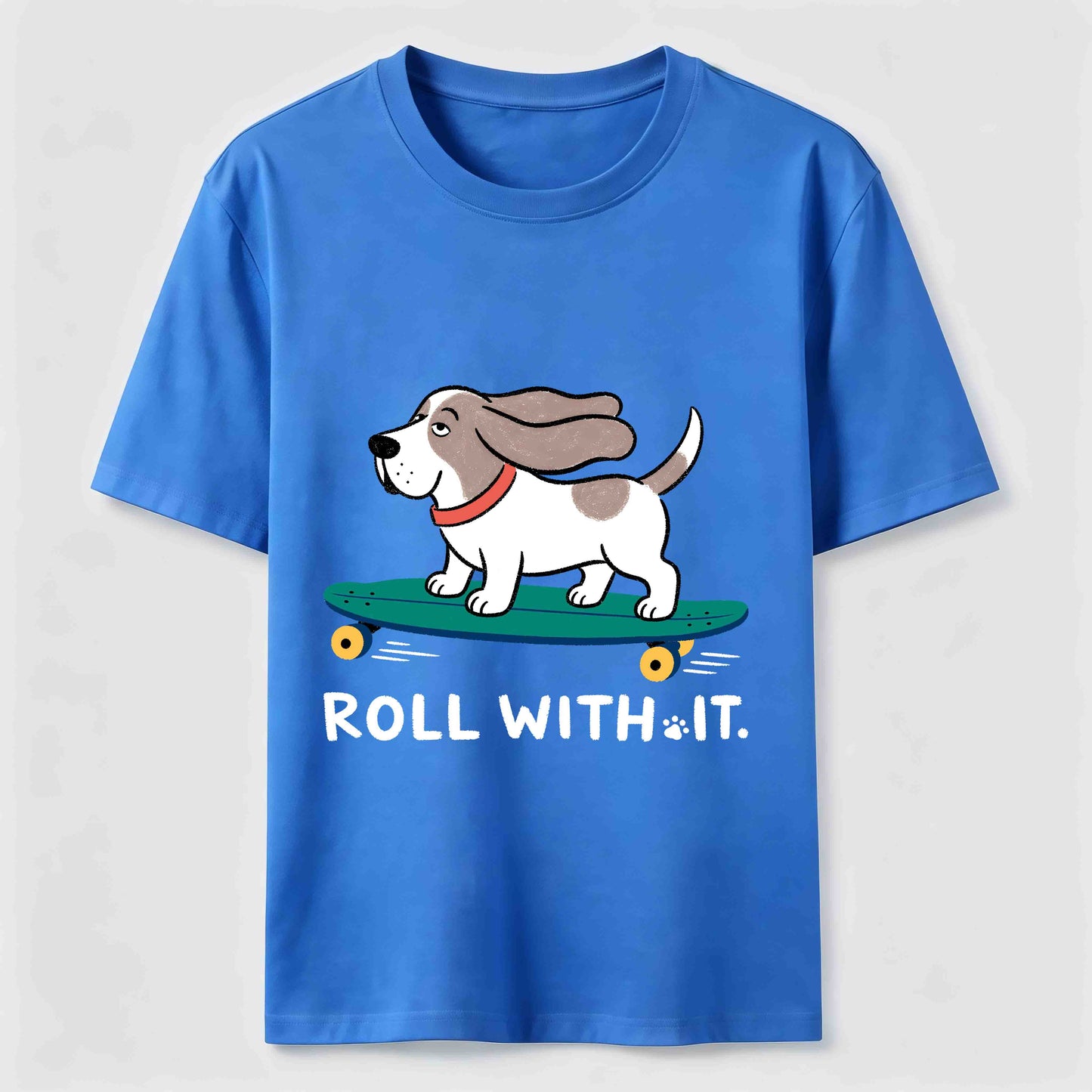 Roll With It Skate Dog Tee