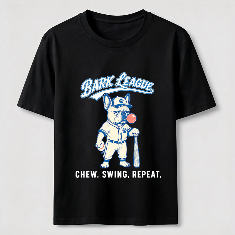 Bark League Baseball Dog Tee