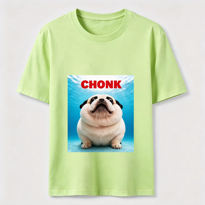 Certified Chonk Funny Pug Dog Lover Graphic T-Shirt
