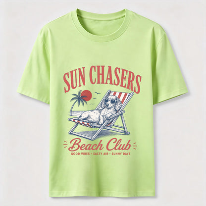 Sun Chasers Beach Dog Tee