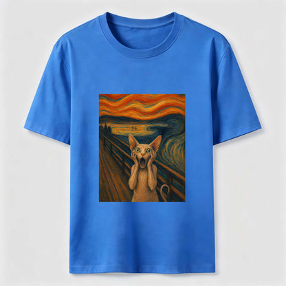 Scream Cat Art Graphic Tee