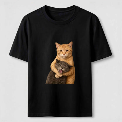 Nobody Messes With My Little Cat Graphic Tee