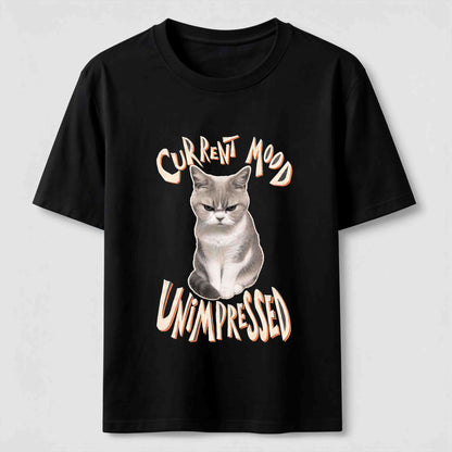 Current Mood Unimpressed Cat T-Shirt
