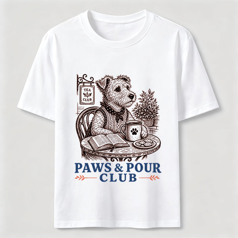 Paws And Pour Tea Dog Tee