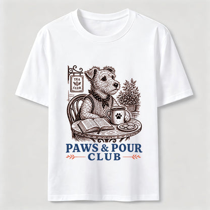 Paws And Pour Tea Dog Tee