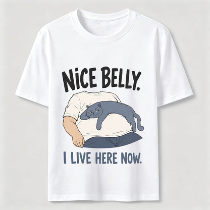Belly Tenant Cat T-Shirt