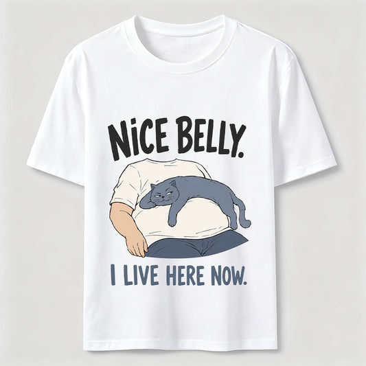 Belly Tenant Cat T-Shirt