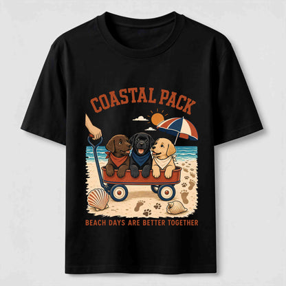 Coastal Pack Labrador Beach Day T-Shirt