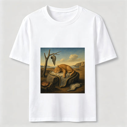 Melting Clock Cat Nap Tee
