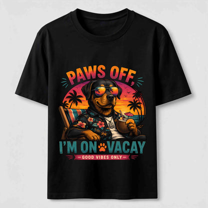Paws Off I'm On Vacay Dog Tee