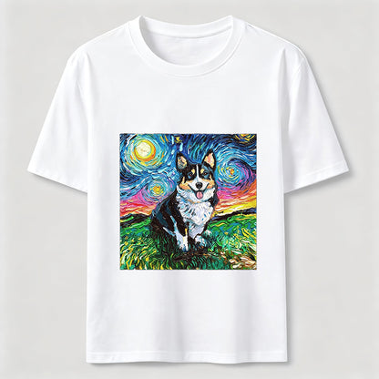 Van Gogh Inspired Corgi Starry Night
