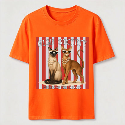 High Society Cat Chic Catwalk Graphic Tee