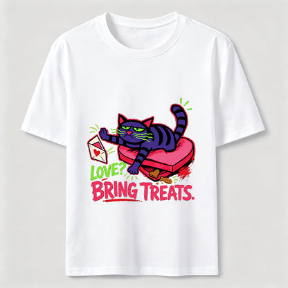 Love Means Treats Cat Tee