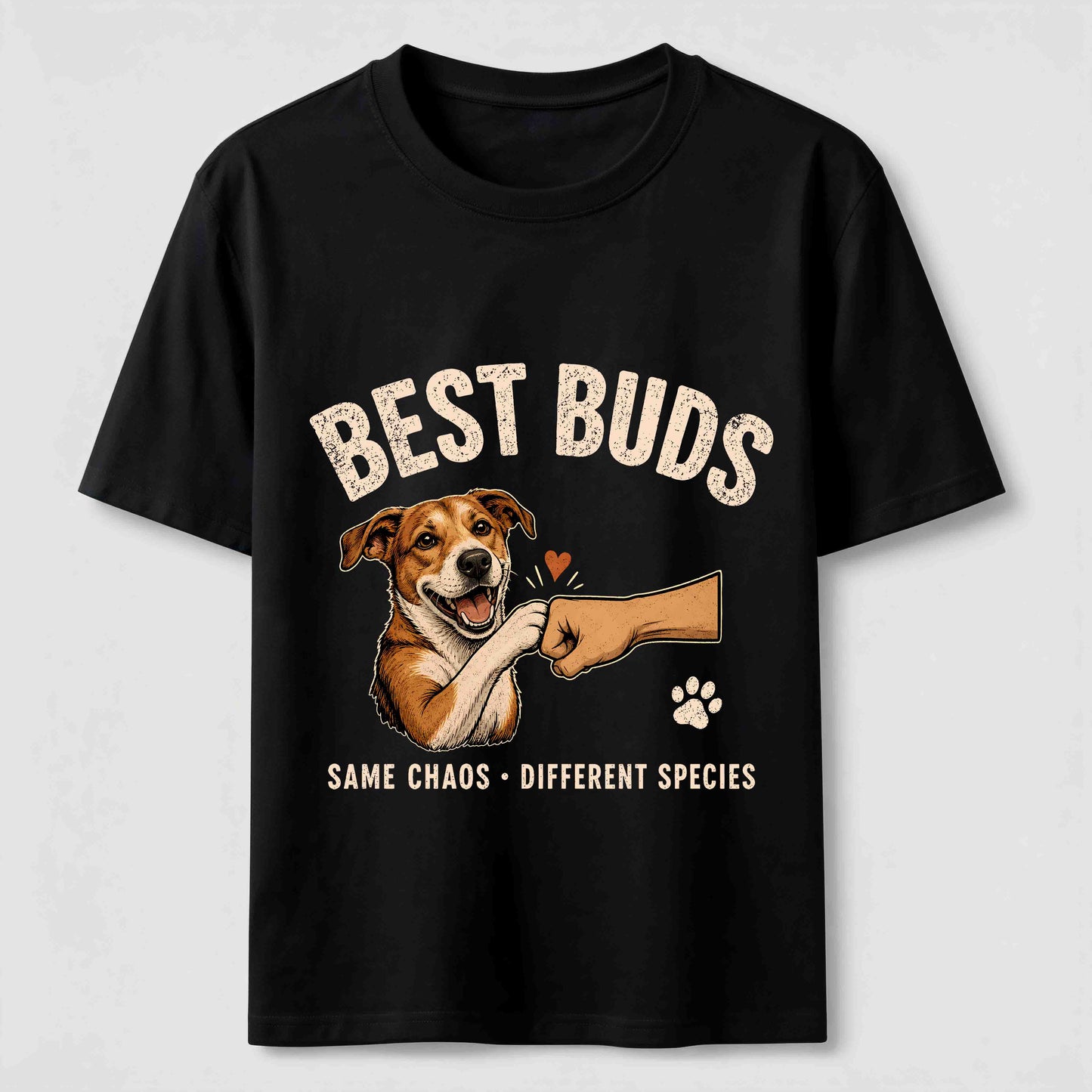 Best Buds Same Chaos Funny Dog T-Shirt