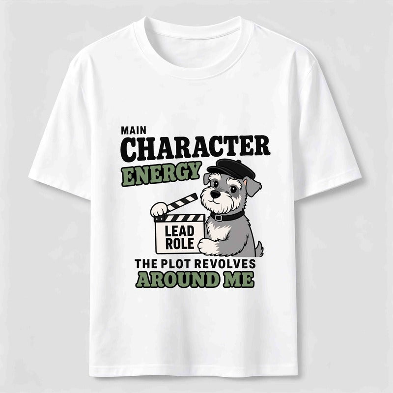 Main Character Dog Funny Schnauzer T-Shirt