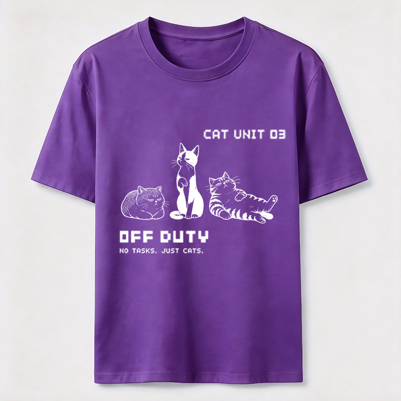 Off Duty Cat Unit Tee