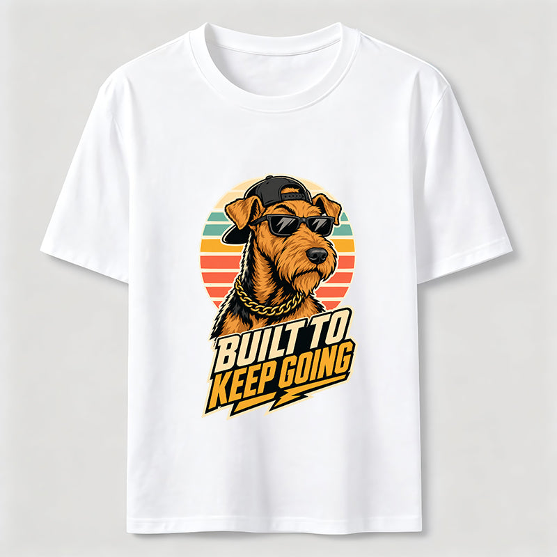 Built To Keep Going Cool Dog Streetwear Graphic Tee