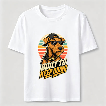 Built To Keep Going Cool Dog Streetwear Graphic Tee