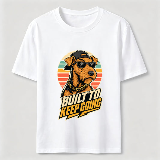 Built To Keep Going Cool Dog Streetwear Graphic Tee