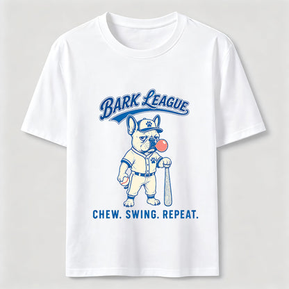 Bark League Baseball Dog Tee
