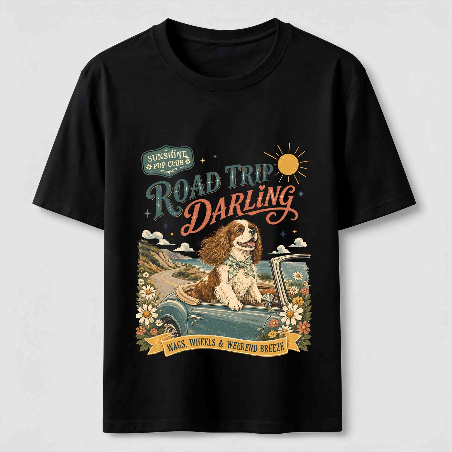 Road Trip Darling Dog Tee