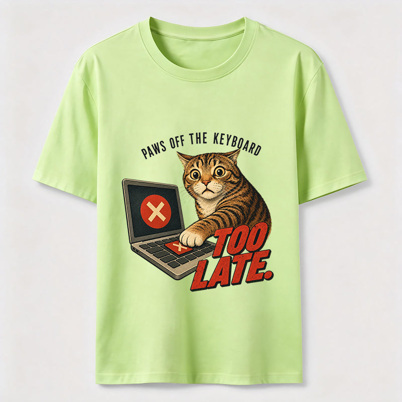 Paws Off The Keyboard Cat T-Shirt
