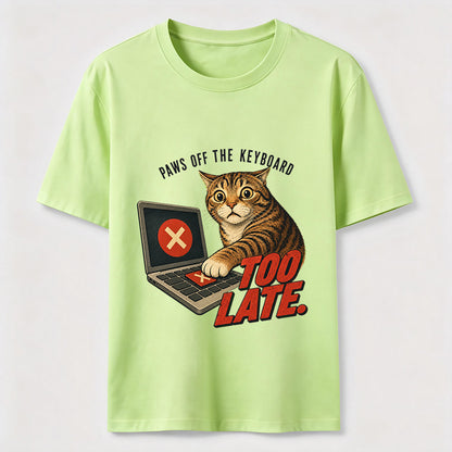 Paws Off The Keyboard Cat T-Shirt