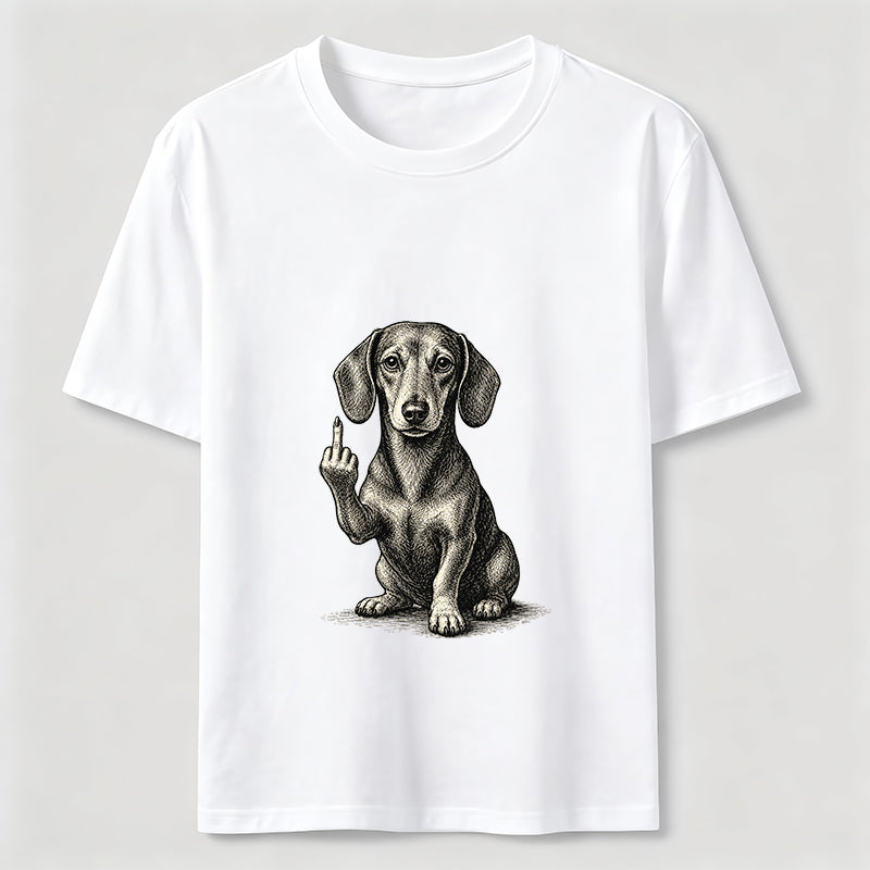 Sarcastic Wiener Dog Attitude Graphic Tee