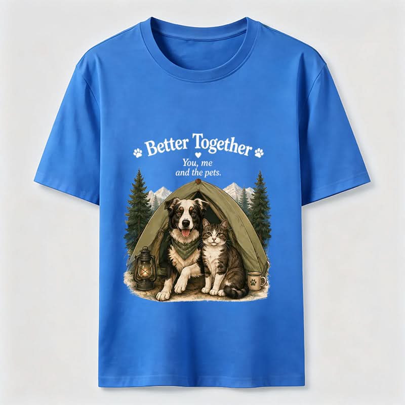 Better Together Dog & Cat Camping Graphic Tee