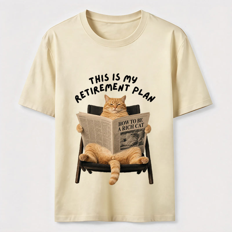 This Is My Retirement Plan Funny Cat T-Shirt