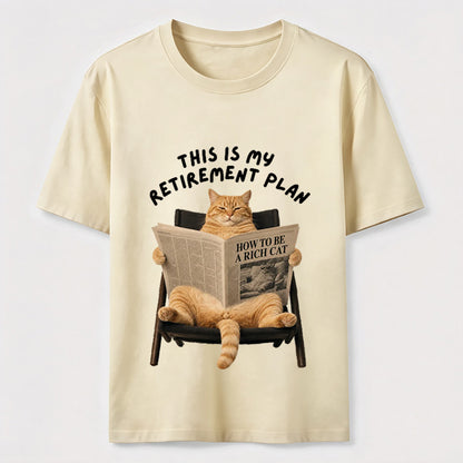 This Is My Retirement Plan Funny Cat T-Shirt