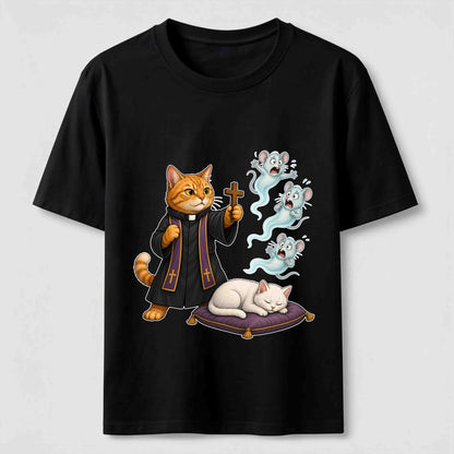 Mouse Exorcist Cat T-Shirt