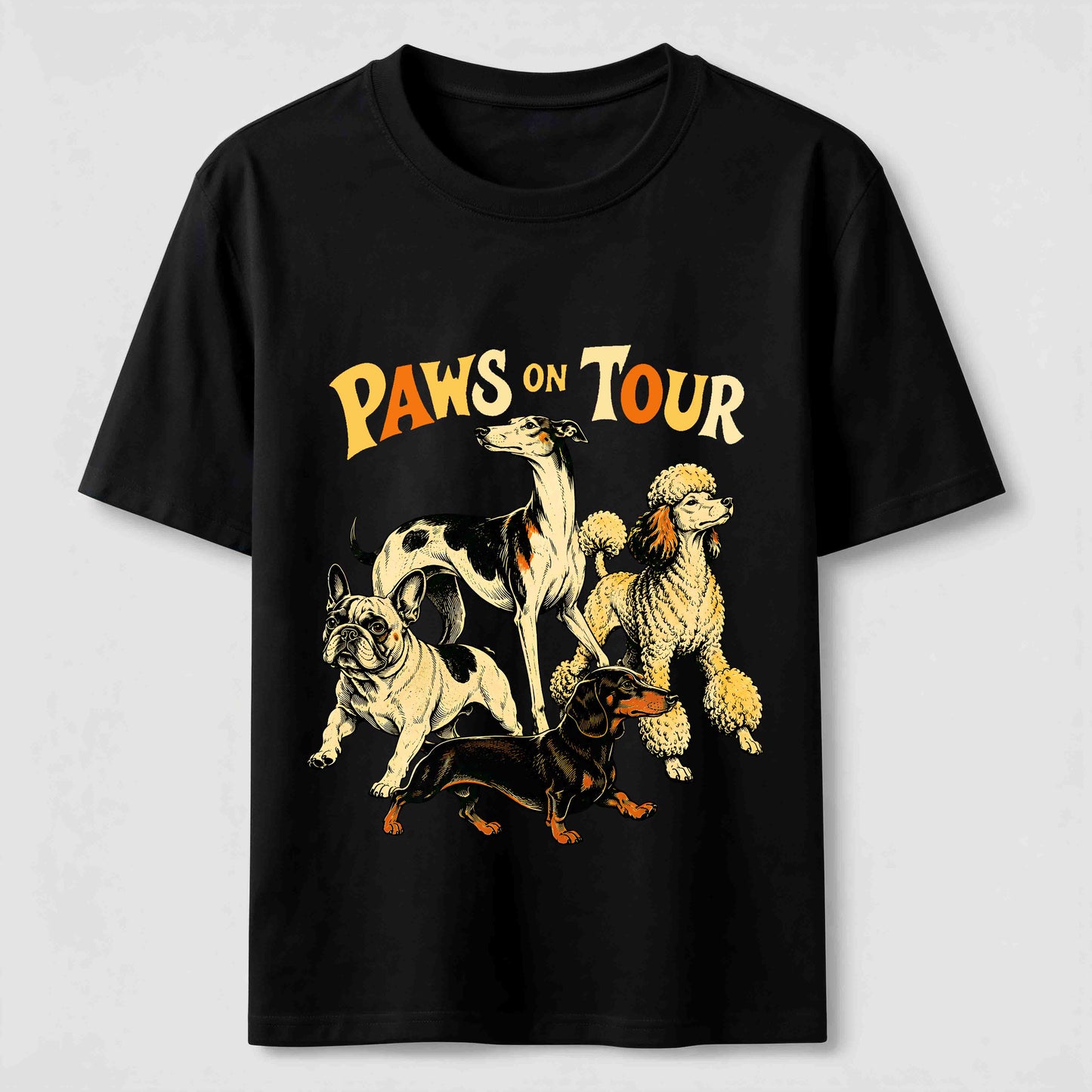 Dog Pack Road Trip Graphic T-Shirt