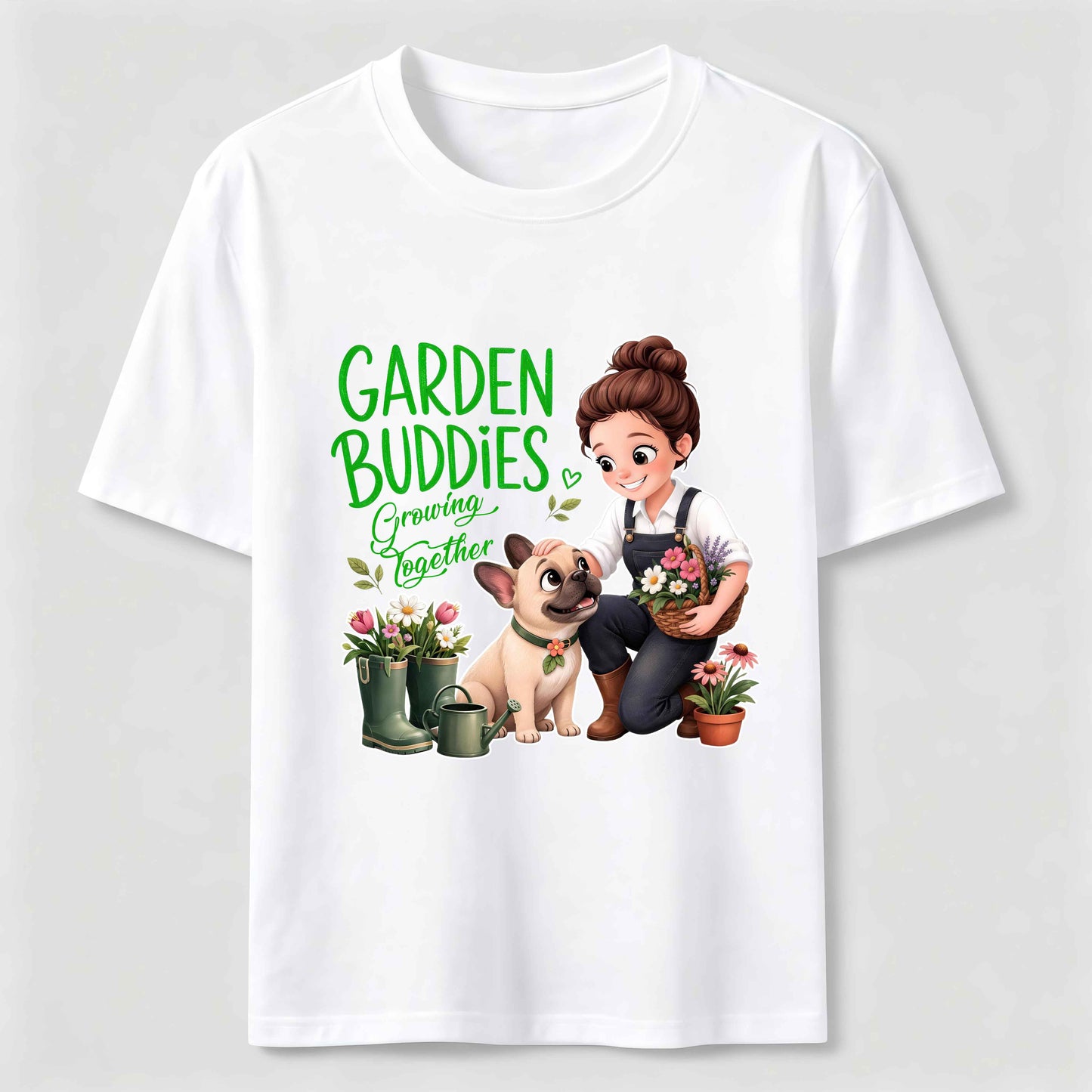 Garden Buddies French Bulldog T-Shirt