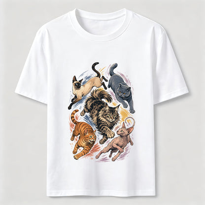 Cat Chase Squad Graphic Tee