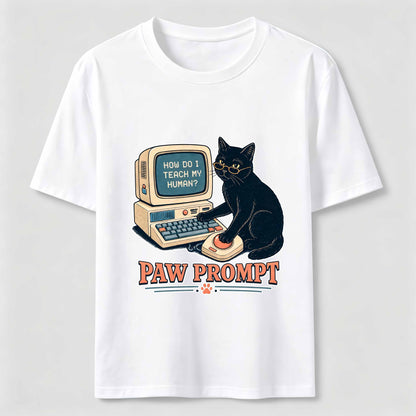 Paw Prompt Computer Cat Tee