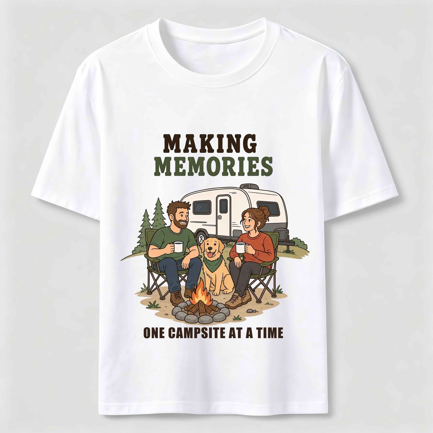Making Memories Camping with My Dog T-Shirt