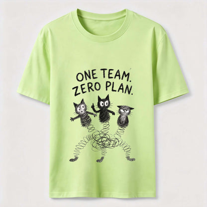 One Team Zero Plan Cat Tee