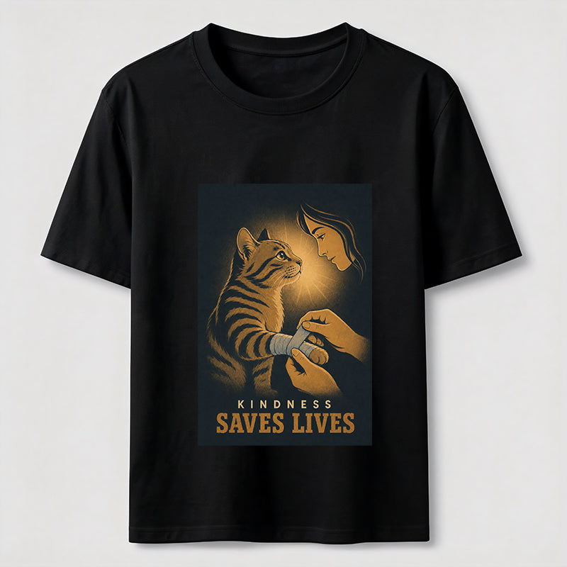 Every Paw Deserves Love – Cat Lover Graphic Tee