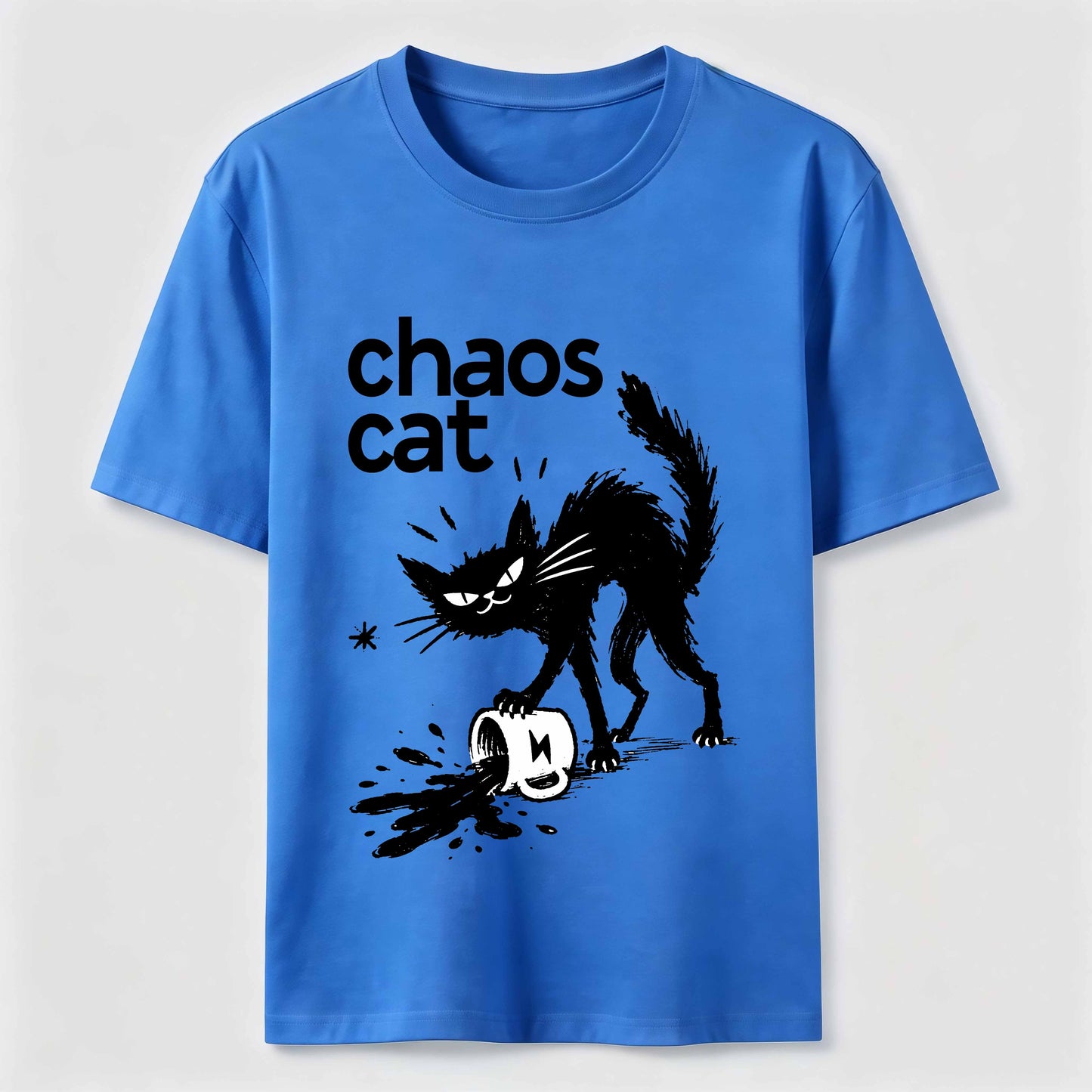 Ink Spill Mischief Cat T-Shirt