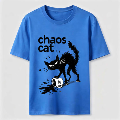 Ink Spill Mischief Cat T-Shirt