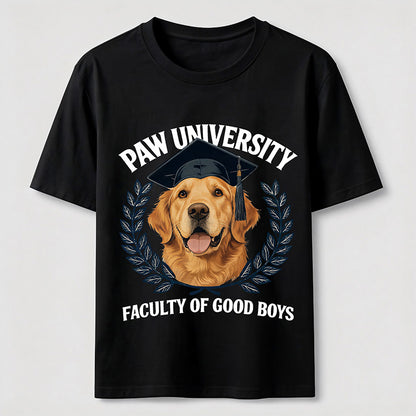Paw University Golden Retriever T-Shirt