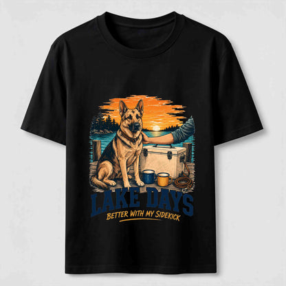 Lake Days German Shepherd Sidekick T-Shirt