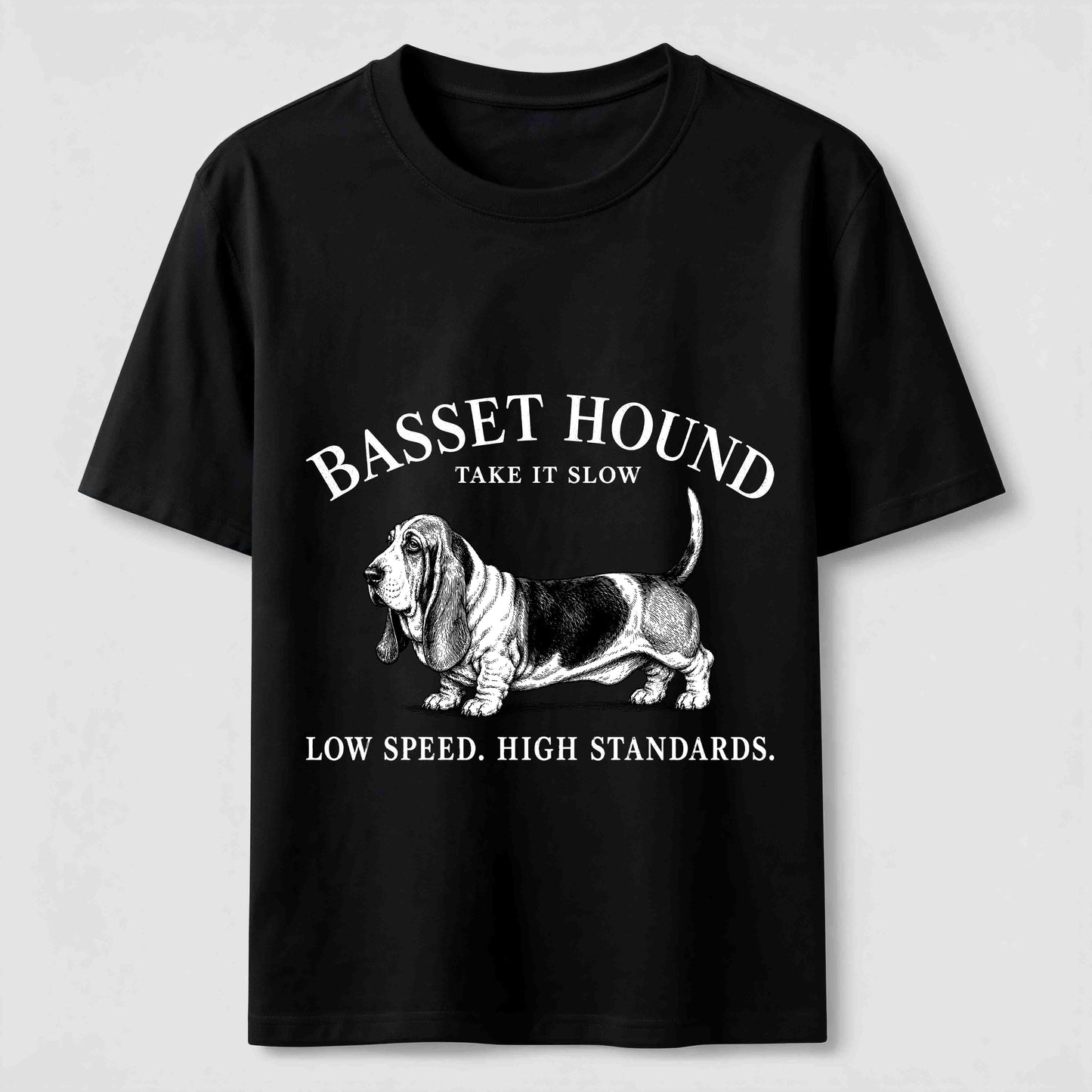 Take It Slow Basset Hound Tee
