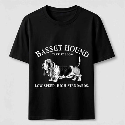 Take It Slow Basset Hound Tee