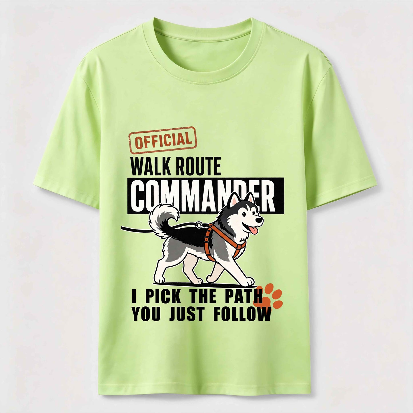 Husky Walk Commander T-Shirt