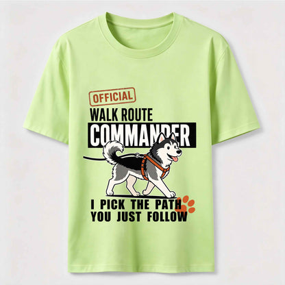 Husky Walk Commander T-Shirt
