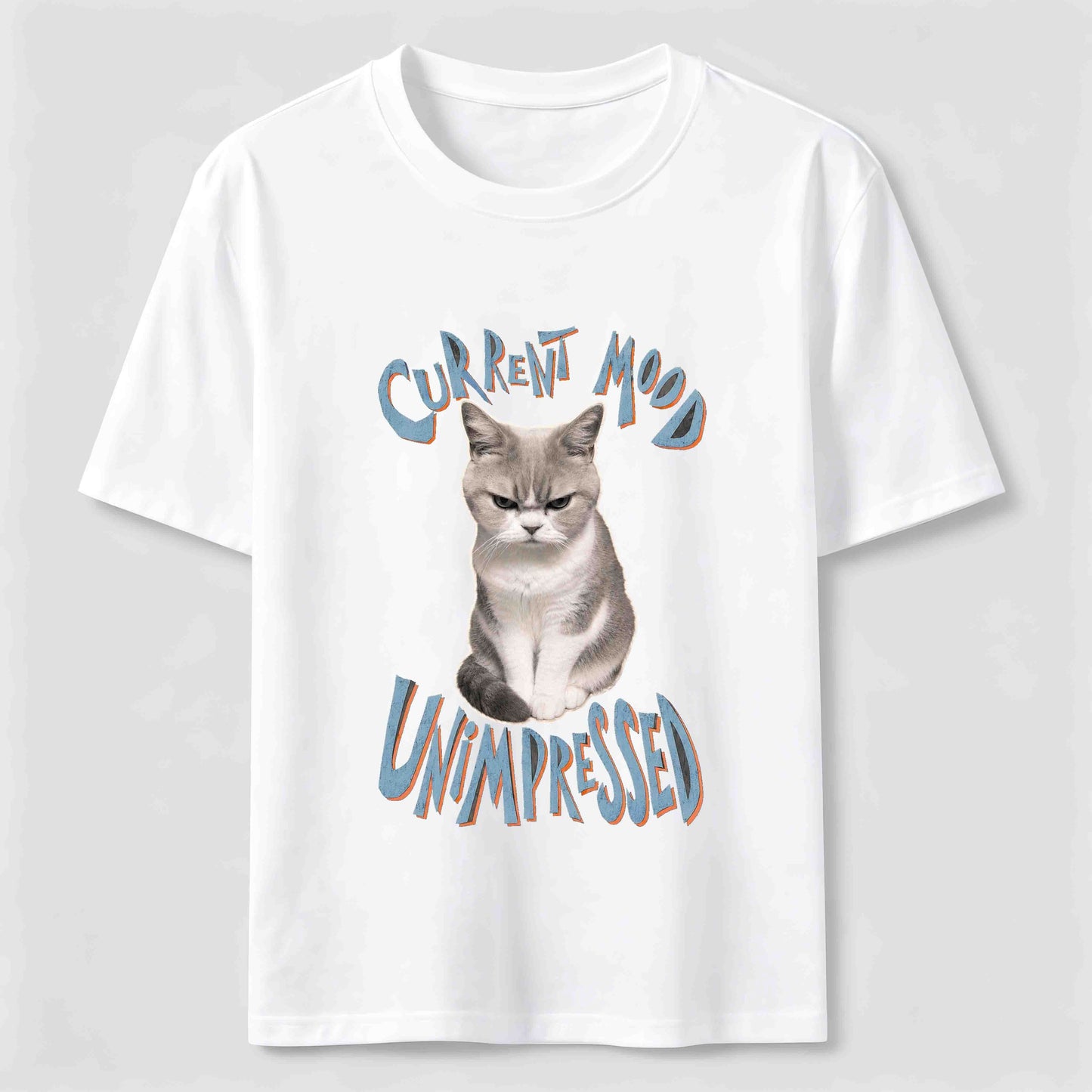 Current Mood Unimpressed Cat T-Shirt