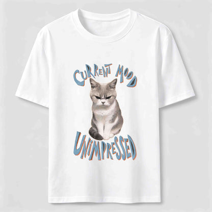 Current Mood Unimpressed Cat T-Shirt